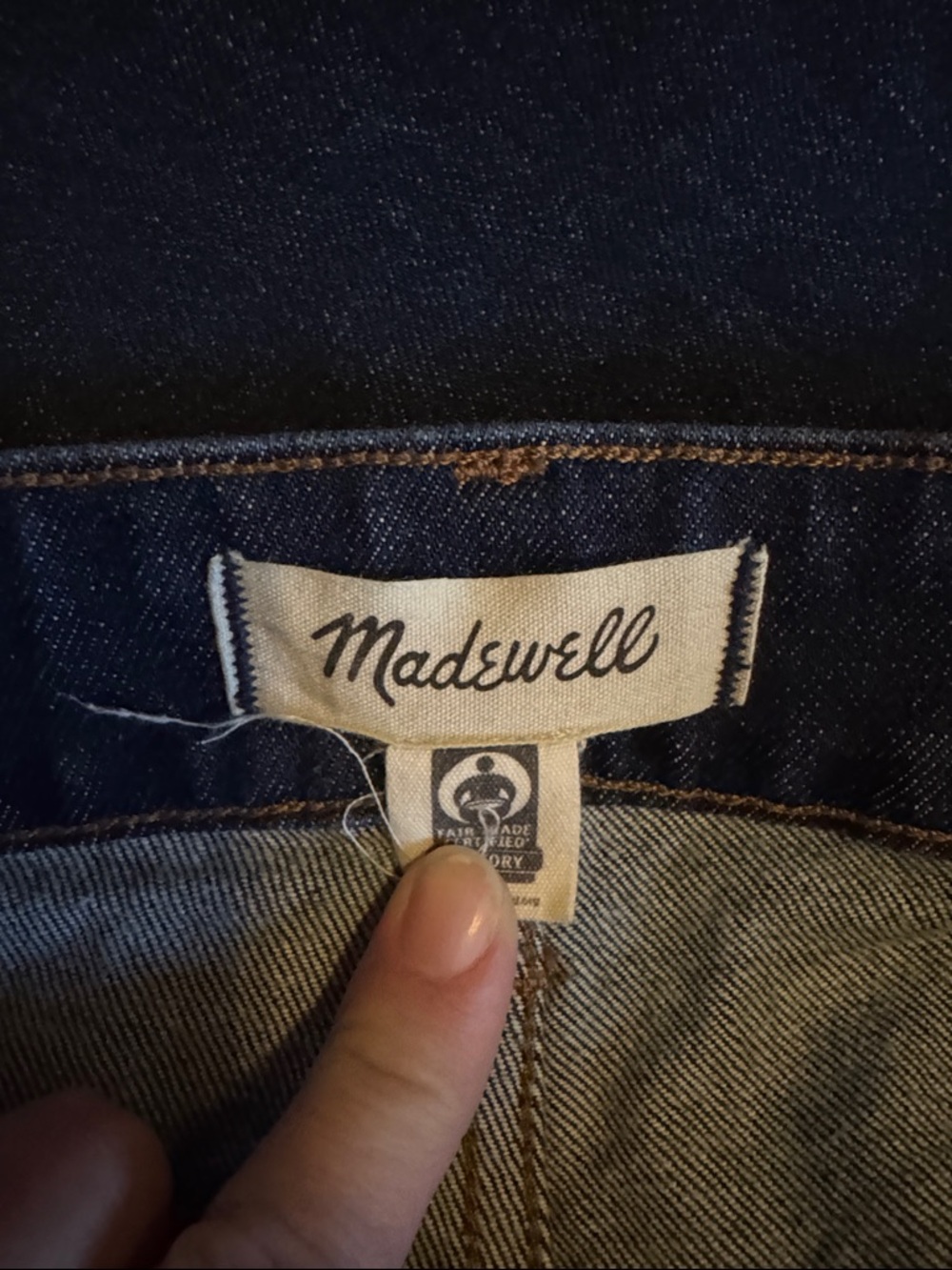 Madewell Women’s 90s Straight Jeans in Deep Indigo Size 18W - Picture 3 of 4